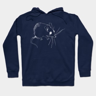 Sketch Mouse (white) Hoodie